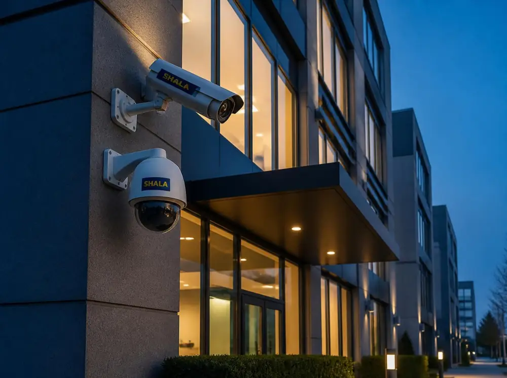 Videoüberwachung am Bürogebäude